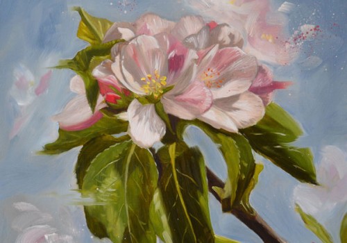 Apple Blossom Oil Painting